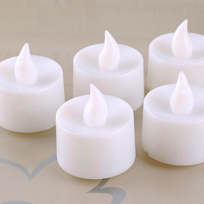 Casa lámpara de velas LED vela plástica forma de luz LED fliker sin llama para la boda/vacaciones