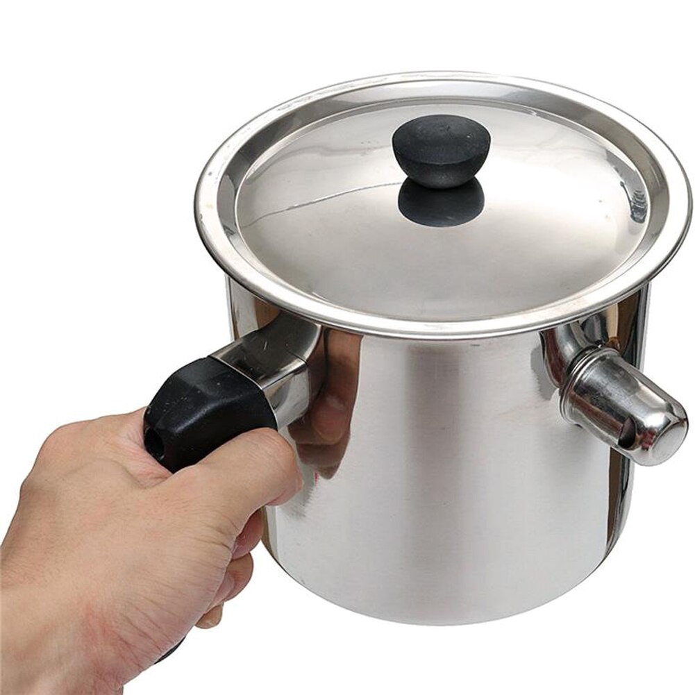 Pot de fusion de cire d'abeille en acier | Inoxydable 1,5l Pot de fusion de cire d'abeille, réservoir de fusion de cire d'abeille, équipement de fusion pour le travail de la cire d'abeille