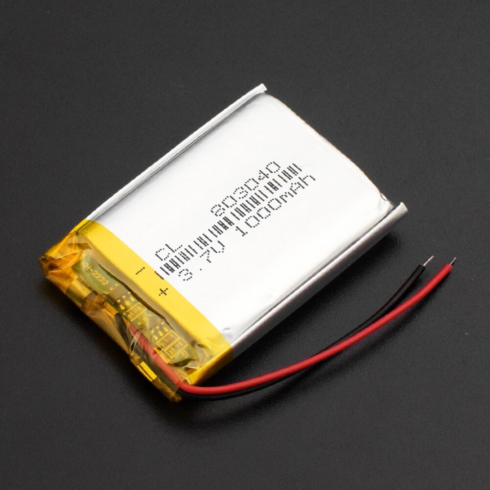 803040 3,7 V 1000mAh Lipo batería de repuesto de litio li-po batería recargable para Altavoz Bluetooth PDA: 803040 1000mAh 1pc
