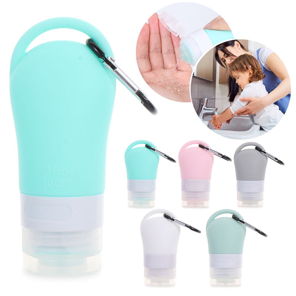 Shower Gel Shampoo Portable Hand Washing Hook Silicone Bottle Sub-bottling Tube Empty Bottles Squeeze Container