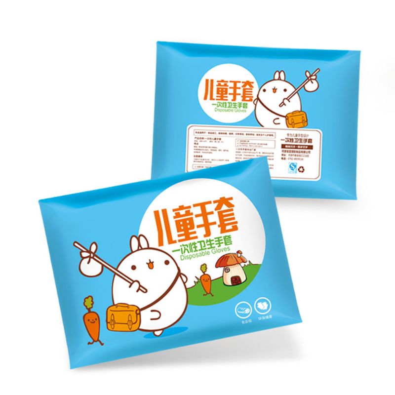 100 stuks pe plastic wegwerphandschoenen, oliebestendig, verdikt, restaurant, kinderen, gxma