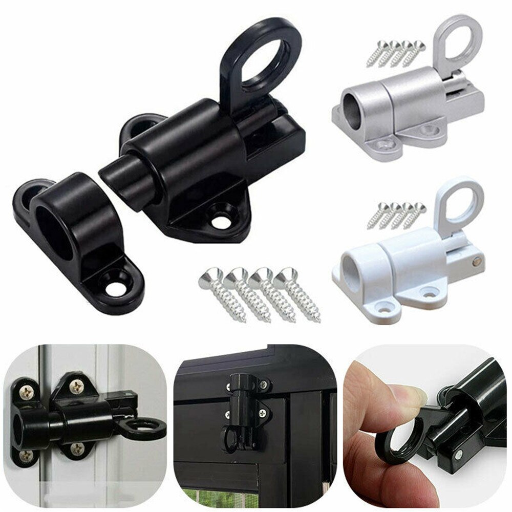 Tür Bolzen verriegeln Frühling Dachboden Dachboden Decke Tür Riegel riegel Teile Aluminium Legierung Automatische Verriegelung Geeignet Für Zimmer Türen Fenster