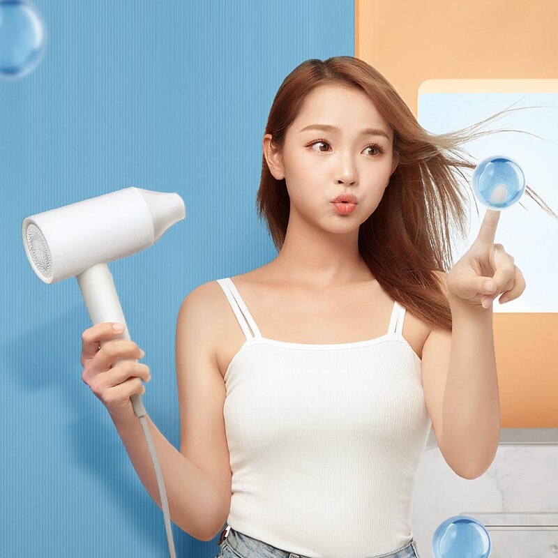 Xiaomi Hair Dryer SHOWSEE A1-W Anion Negative Ion Care Professinal Quick Dry Home 1800W Portable Hairdryer Diffuser Constant