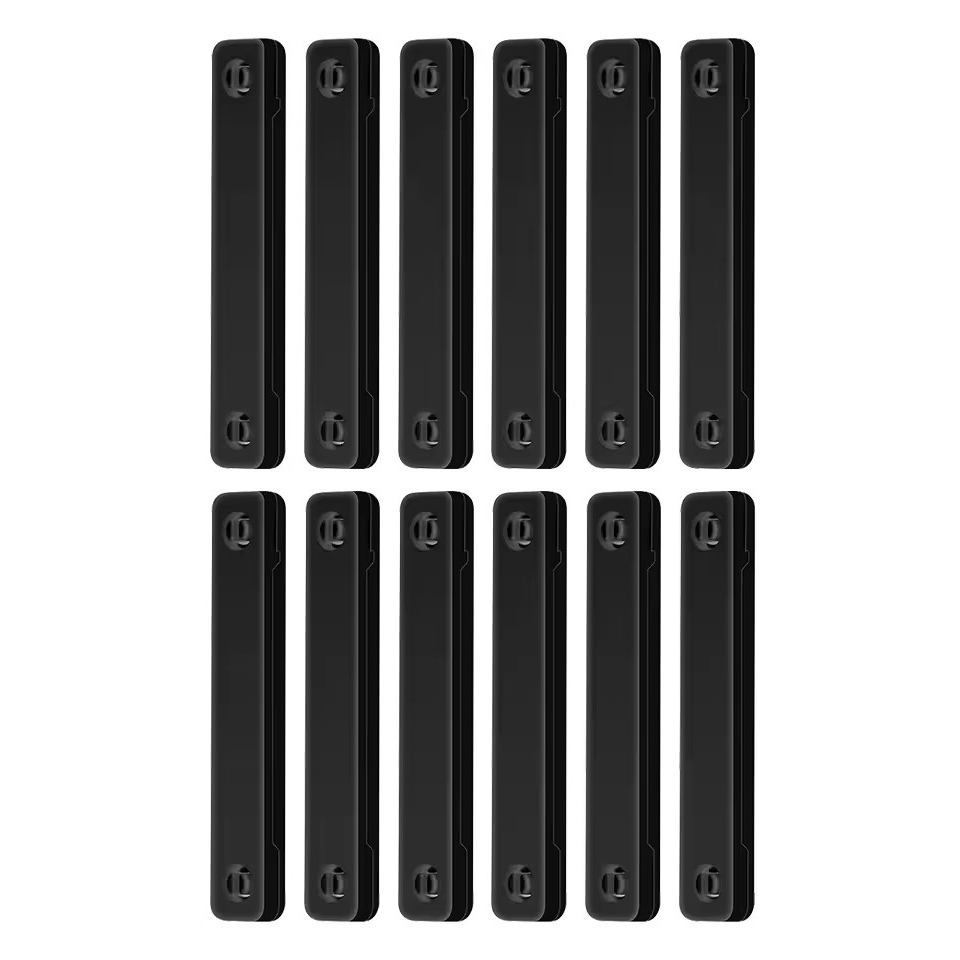 Magnetische raamschermclip Zelfklevende raambevestigingsgesp voor klamboe Thuis Ramen Deuren Insectenpreventiegereedschap: 10*2.6 / Black