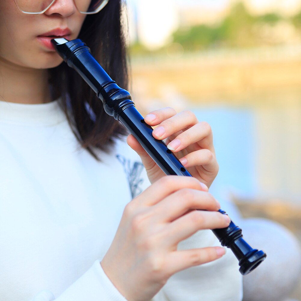 Clarinette clé 8 trous G avec tige de nettoyage Instrument de musique pour enfant débutant flûte Instruments de musique à vent