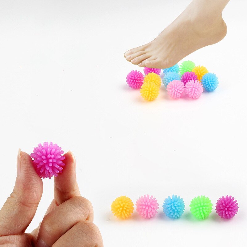 10 pz TPR Bayberry Ball Hedgehog Mini Massage Ball per Yoga Foot Massage Ball Vent Decompression Soft Squishy Squeeze Fidget Toy