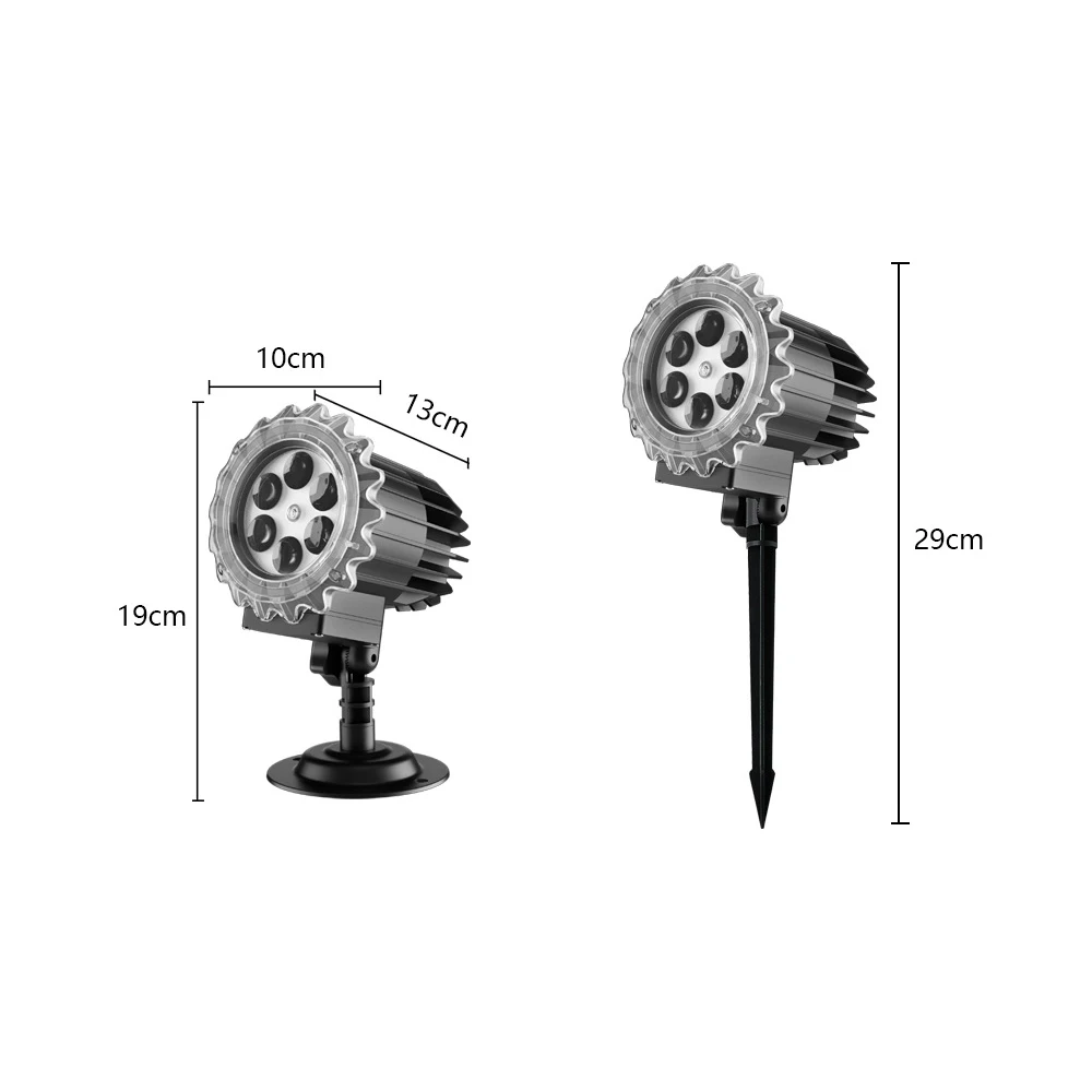 Kerst Sneeuwvlok Projector Halloween Decoratie Licht Buiten Sneeuwval Projector Lamp Party Kerst Patio Landschap Tuin Decor