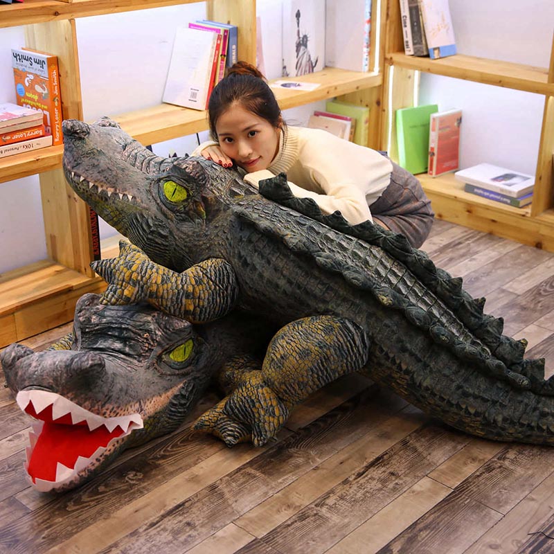 Echte Leven Pluche Krokodil Speelgoed Gevulde Simulatie Dier Zachte Pop 2M Grote Speelgoed Voor Kinderen Voor Jongen