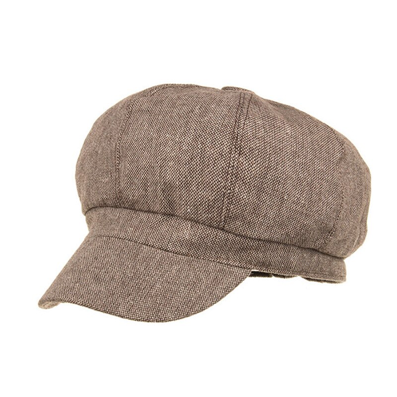 SILOQIN Women's Cap Style Cotton Cloth Newsboy Caps Mujer Gorras Planas Simple Octagonal Hat Brands Sombrero Flat Cap