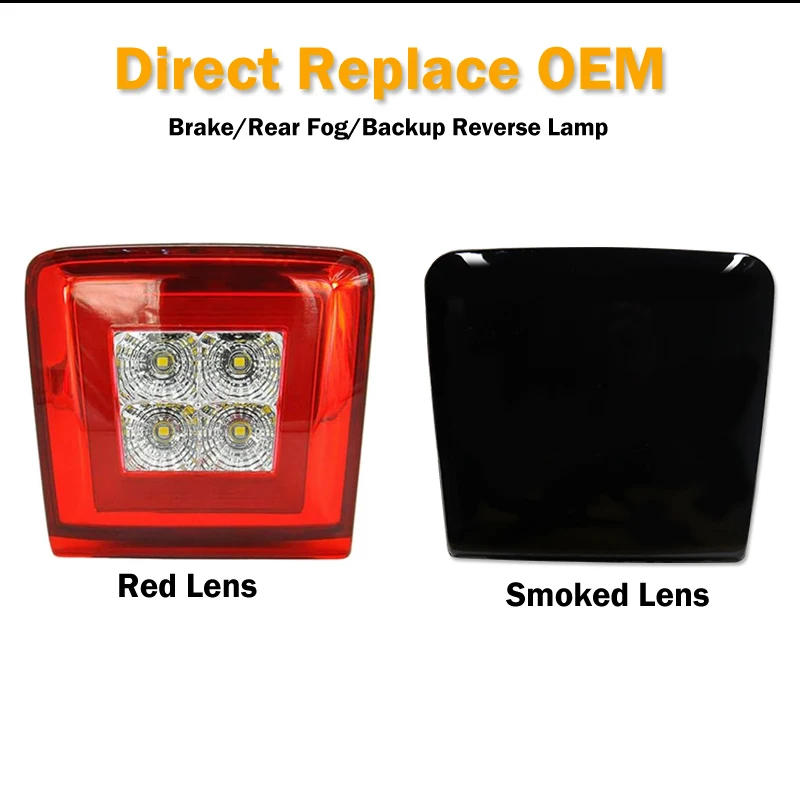 IJDM – ensemble de phares antibrouillard arrière de voiture, pour Nissan 370Z Juke NISMO, alimenté par LED rouge, comme frein/buée arrière et LED blanche comme recul