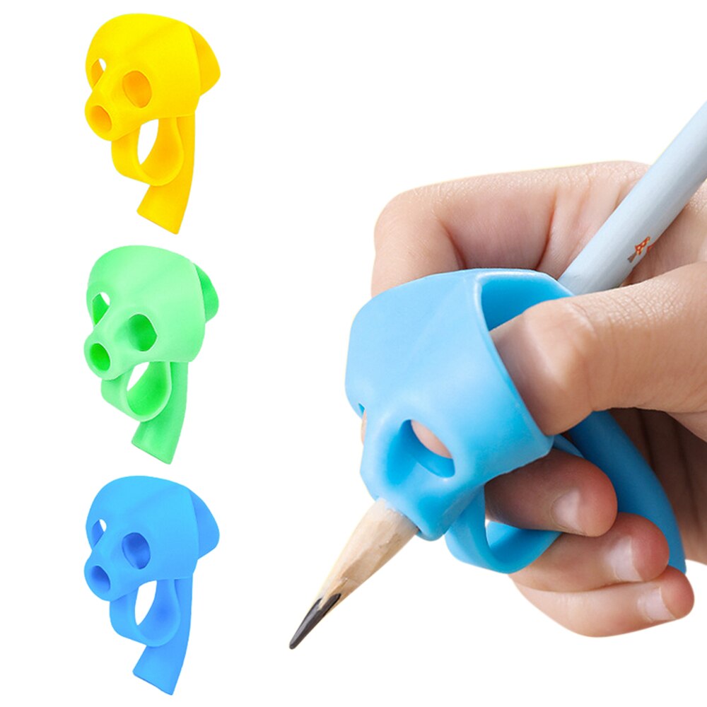 3pcs Silicone Pencil Grips for Kids Handwriting Posture Correction Finger Grip Pen for Children Preschoolers Writing Aid Grips: 3