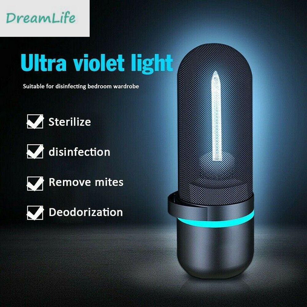 UVC Ozone Disinfection Ultraviolet Germicidal Lamp Steriliser Light UV Portable for Home Bathroom Clean Air Kill Mites