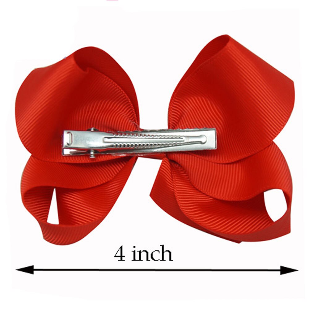 30pcsset 4 Inch Solid Hair Bow With Clip Girls Gr Grandado