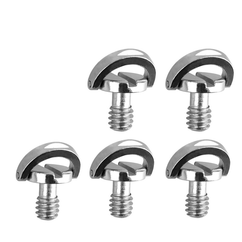 7 Stck Für DSLR Kamera 1/4 Zoll Adapter:5 Stck schnell Freisetzung Platte Montage Schraube D-Ring D Welle QR Schraube Adapter &Ampere; 2 Stck 20 Heißer S