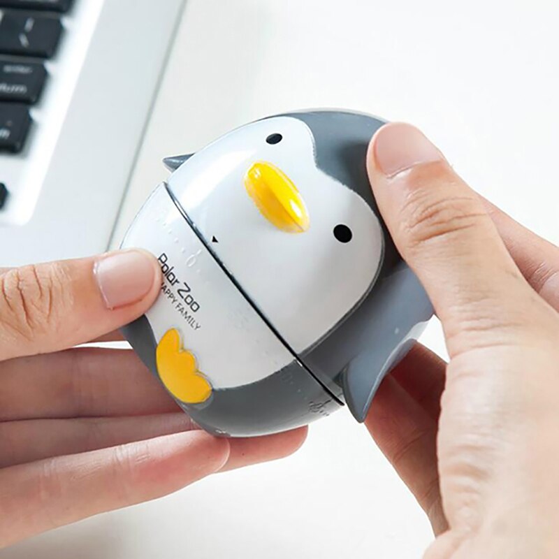 Penguin Kitchen Handle Rotage Dial Timers Reminders Mechanical Countdown Timer Cooking Busy Reminder Watch Under One Hour