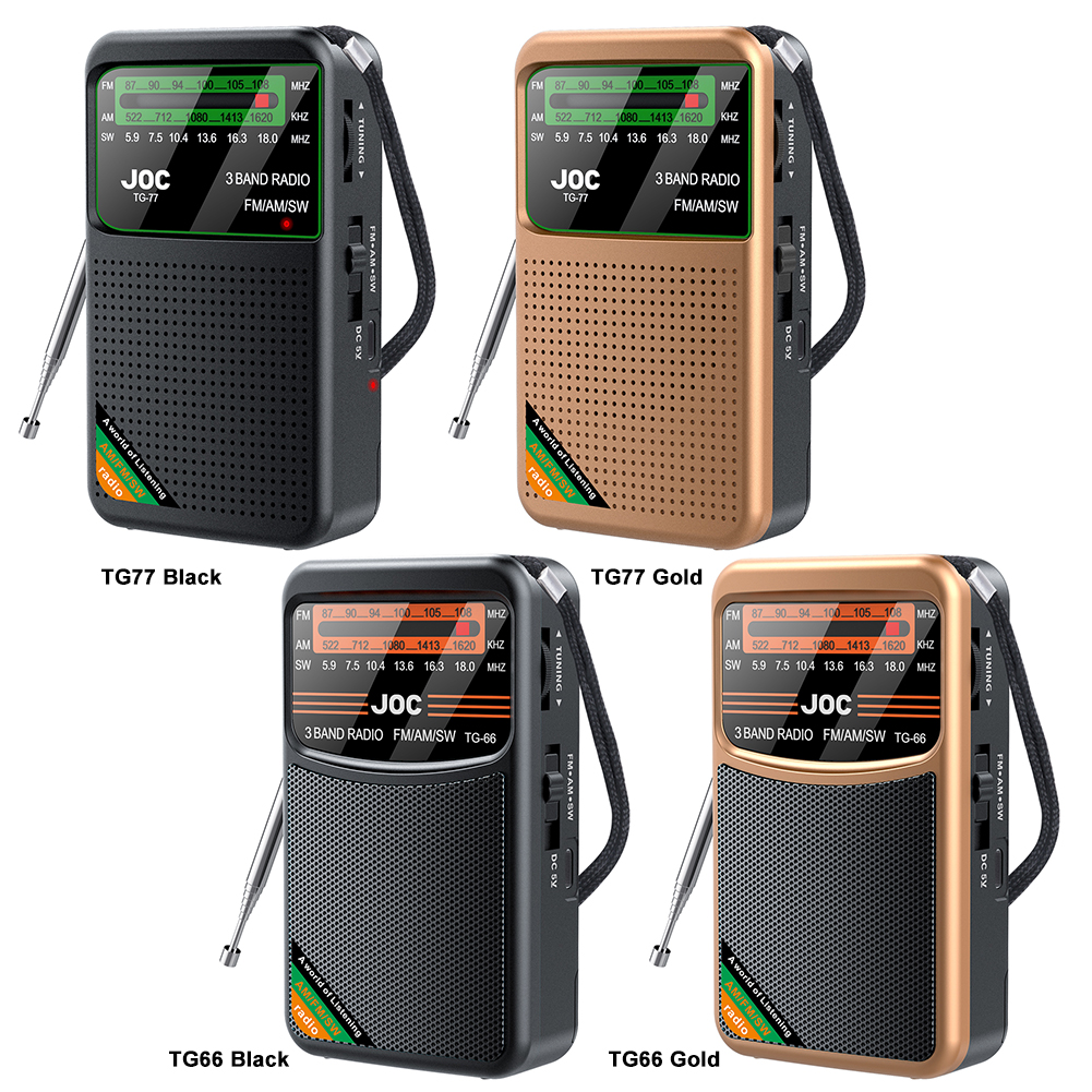 Rádio de bolso de emergência, rádio fm am sw, suporte para pesquisa automática, rádio transistor com tela hd, ponteiro, rádio de bolso para idosos