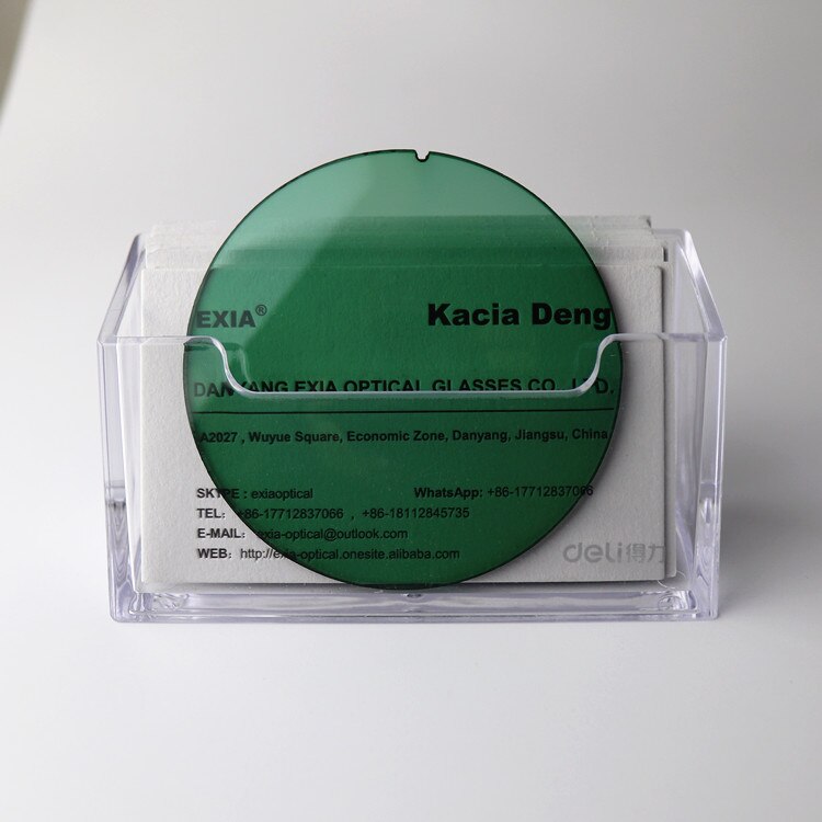 Green Sunglasses Lens Light Color Resin Material EXIA OPTICAL E6 Series