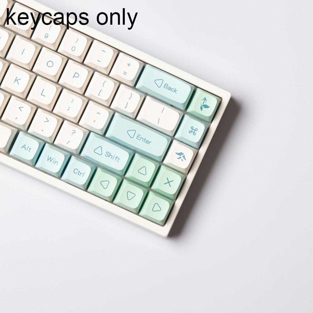 Keycool Artisan Keycap Set Ice Mint XDA Keycaps For Mechanical Keyboard Pbt Dye-sublimated Diy Desktop Keyboards Accessories