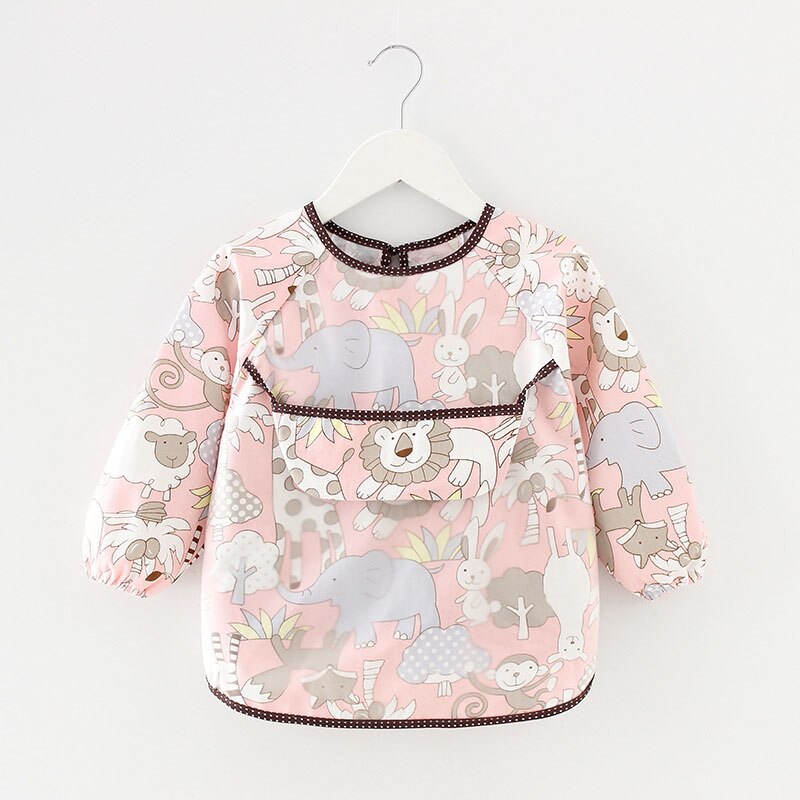 Bavoirs imperméables à manches longues pour bébé, mignon, imprimé lapin, dessin animé, tablier d'alimentation pour enfant en bas âge, fille et garçon: style5