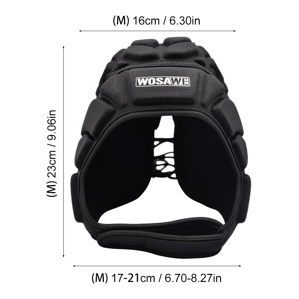 Wosawe beroep voetbal honkbal keeper helm sport rugby scrum pet hoofdbeschermer keeper rolpet vezel hoofddeksel