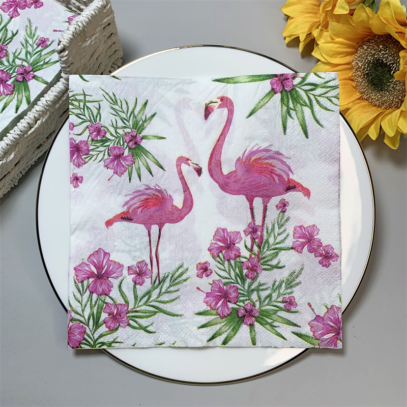 20 Stks/pak Flamingo Tafel Decoupage Papier Servetten Zomer Servet Papieren Tissue Voor Wedding Party Supplies: I