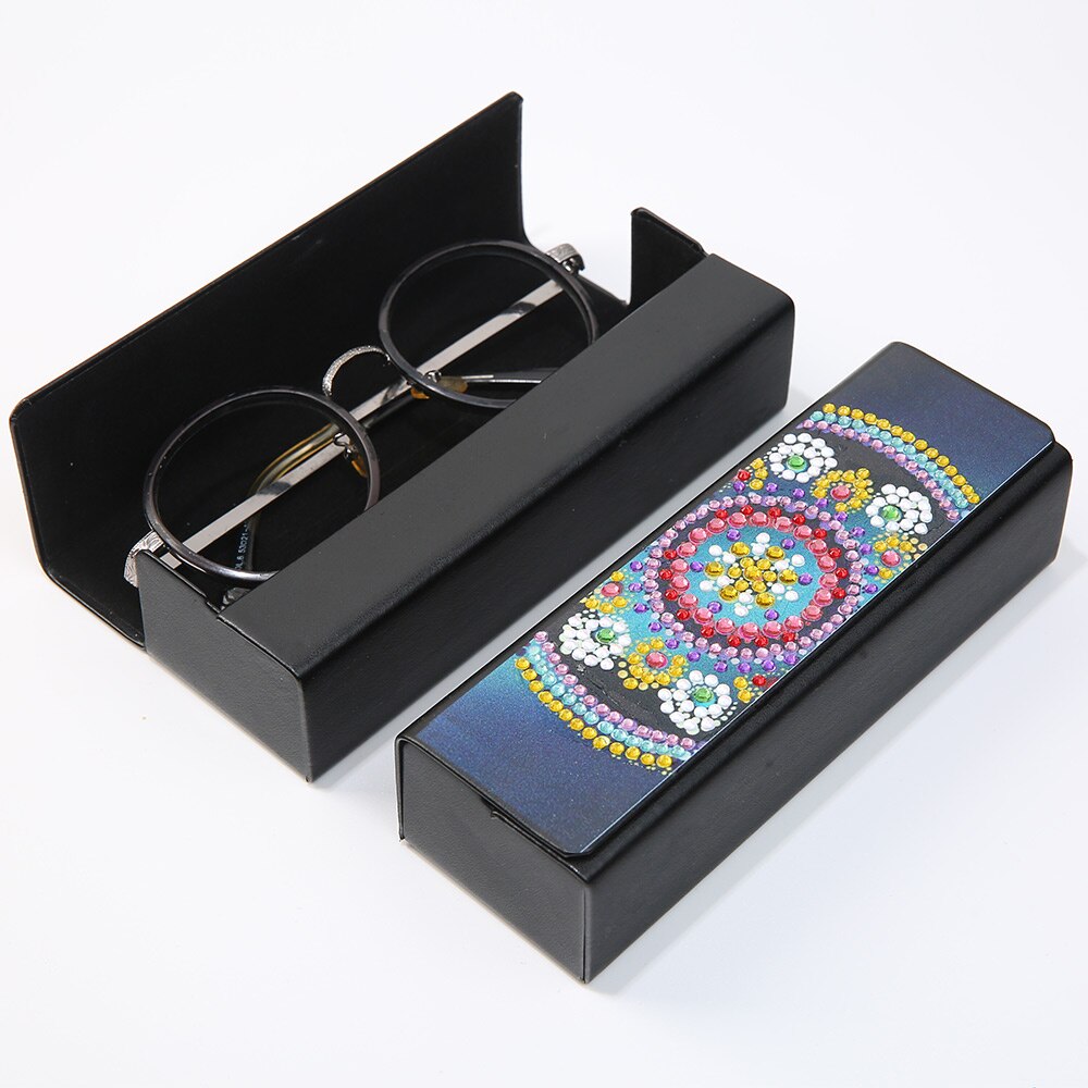 Boîte de lunettes de peinture diamant 5D bricolage | Mosaïque spéciale en forme de diamant, point de croix, broderie diamant, strass, décor artistique: 1