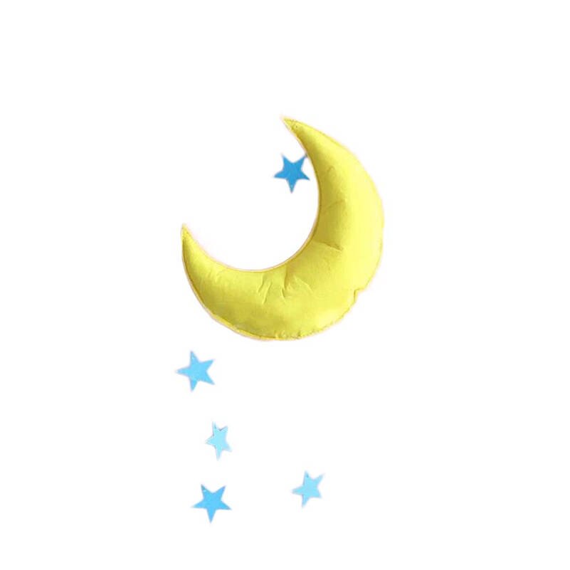 Manual Moon Rainbow Cloud With Raindrop Stars Kids Baby Room Nursery Wall Decal Stickers Home Art Decor M0229: G