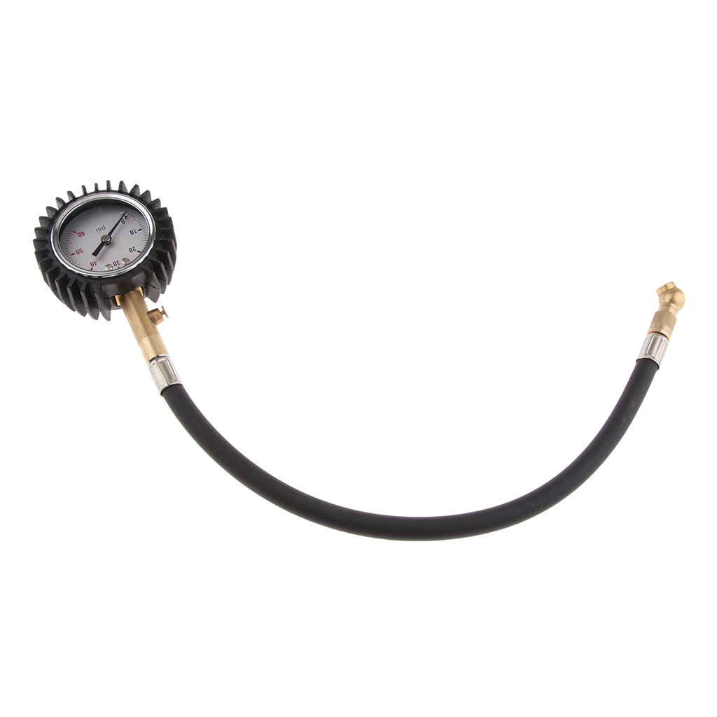 Tyre Air Inflator Pressure Gauge 0-60Psi for Motorcycle Car Motorbike Truck