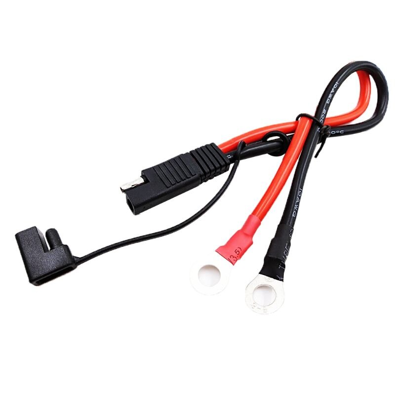 Battery Charging Cable SAE to O Ring Terminal Connectors Harness 10AWG SAE Cable: Default Title
