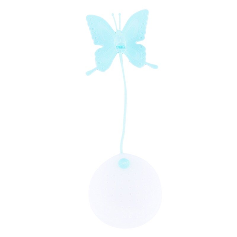 Tea Infuser Filter Strainer Butterfly Shaped Strainer Silicone Tea Bag Holder Reuseable Food Safe Filter Kitchen Accessories: Blue