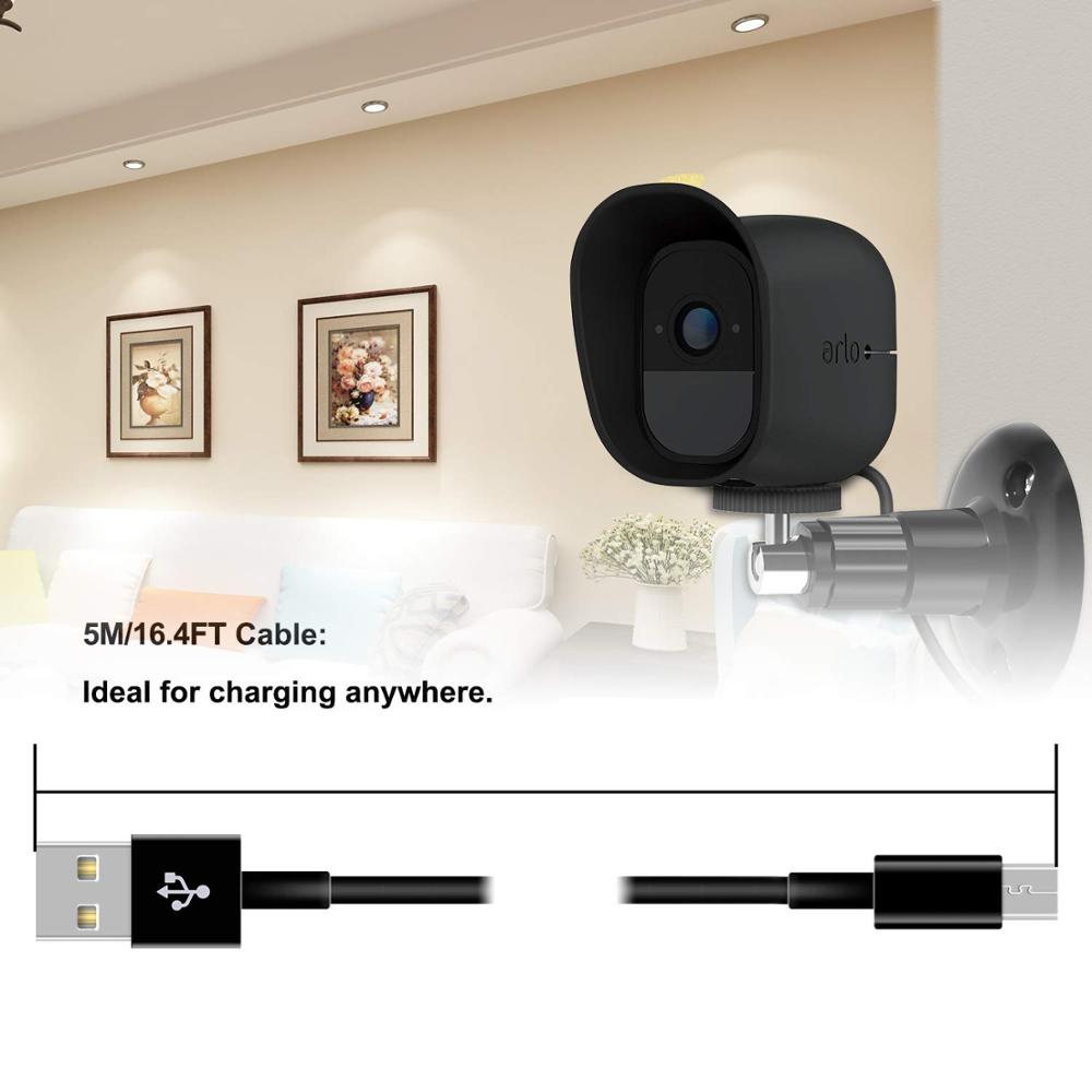 Extra Long Micro USB Cable 5M for Victure Camera, YI Dome Camera, Furbo Dog, Dropcam, Wyze Cam, Xbox, PS4