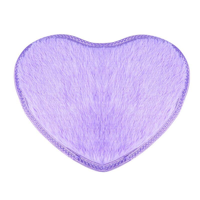 Shaggy tapijt wol imitatie pluizige matten kunstmatige schapenvacht harige mat hartvormige salontafel bed zonder pluis tapijt 30*40cm: G133970a