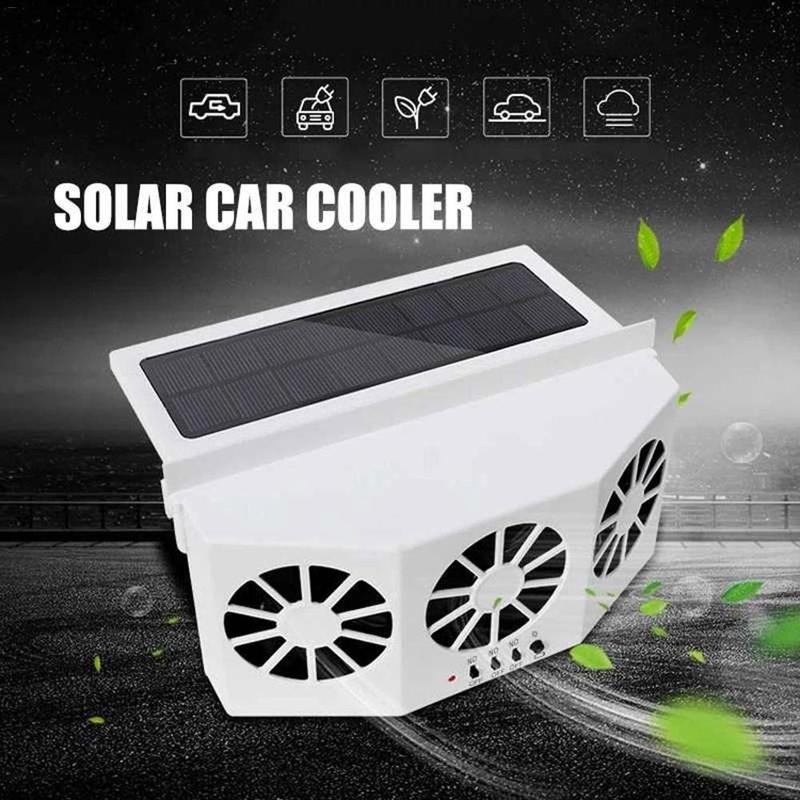 Solar Powered Car Exhaust Fan Air Vent Cool Fan Auto Ventilation System Cooler