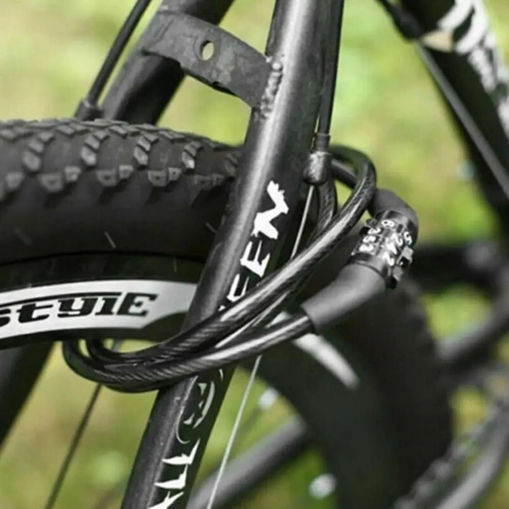 ​ ​ Heavy Duty motorfiets 4-cijferige code veiligheidskettingslot - vast wachtwoord antidiefstal ​ ​