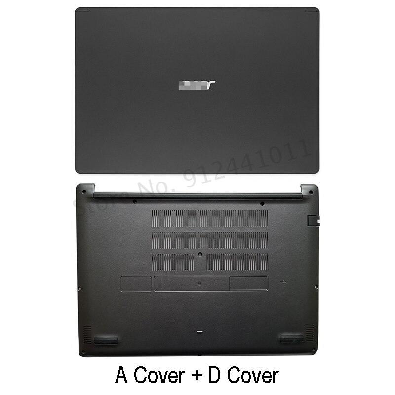 Coque arrière pour ordinateur portable Acer Aspire A514-52, A514-52G, A514-53, coque avant/inférieure, noire, A, B, D