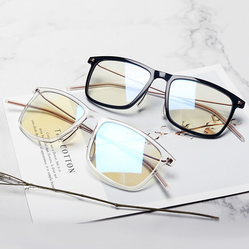 Xiaomi Mijia-gafas para ordenador Mi Pro, lentes antiazules con bloqueador de luz azul, cómodas gafas con montura de Metal TR90, 50%