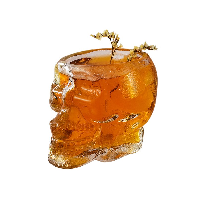80-350ml ins glasskalle vinglas whisky sprit specialformad personlighet halloween vinglas cocktailglas