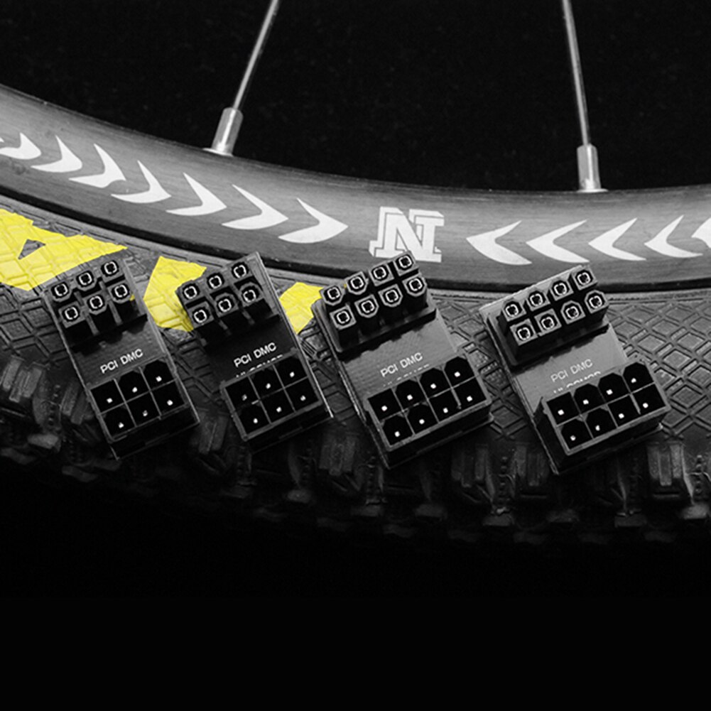 ATX 6 8 Pin Female to Male 180 Degree Angled Adapter 6Pin 8Pin 180 Degree Rotating Angled Adapter for Desktops Graphics Card