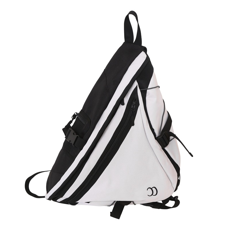 Wielofunkcyjna torba na ramię Punk Hip Hop Mężczyźni Kobiety Techwear Wodoodporna torba na ramię Outdoor Motocyklowy plecak na jedno ramię: SZARY