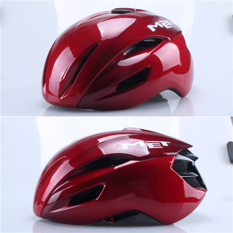 MET Manta Rresight Men's Cycling Helmet Bike Outdoor Sports Speed Skating MTB Safely Mountain Road Helmet Bicycle Riding Helmet: Burgundy