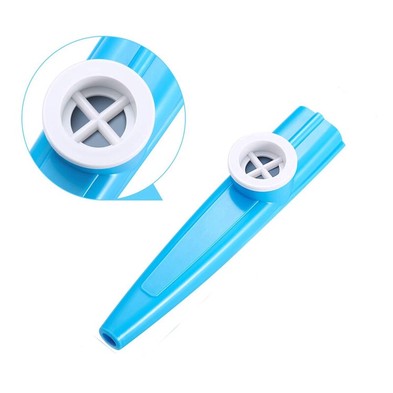 24 Stuks Plastic Kazoos 8 Kleurrijke Kazoo Muziekinstrument, Goede Comp Voor Gitaar, Ukelele, Viool, piano Toetsenbord, Grote
