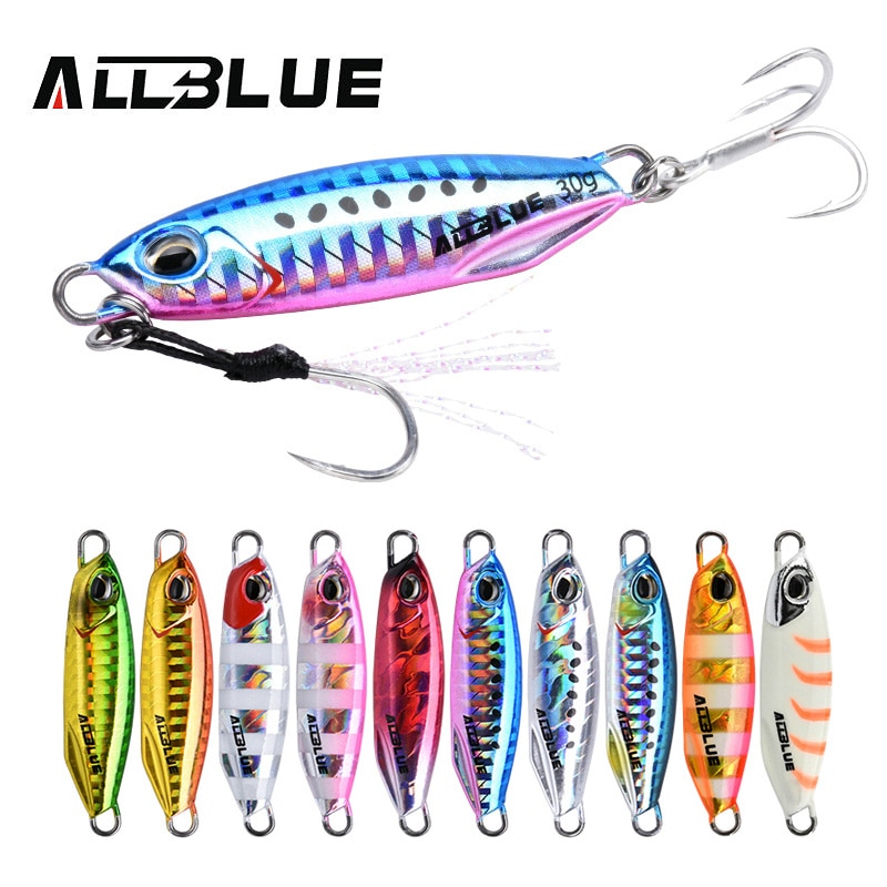 Allblue drager metall gjuten jigg sked 15g 30g shore gjutning jigging fisk havsabborre fiske lockbete artificiellt bete tackle