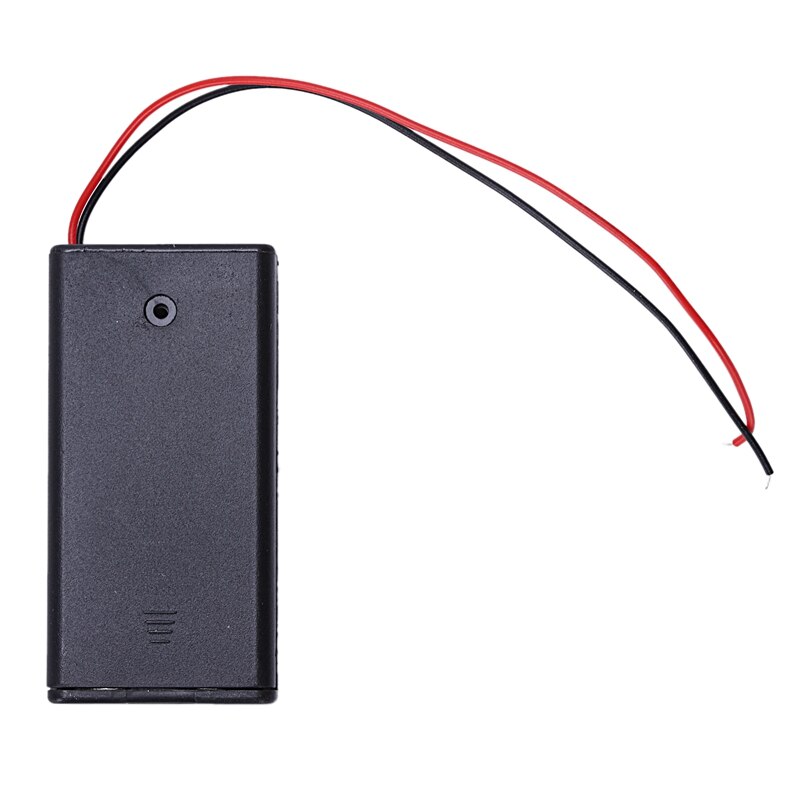 5PCS Plastica 2x1.5V AA Batteria Box Contenitore con Interruttore ON/OFF