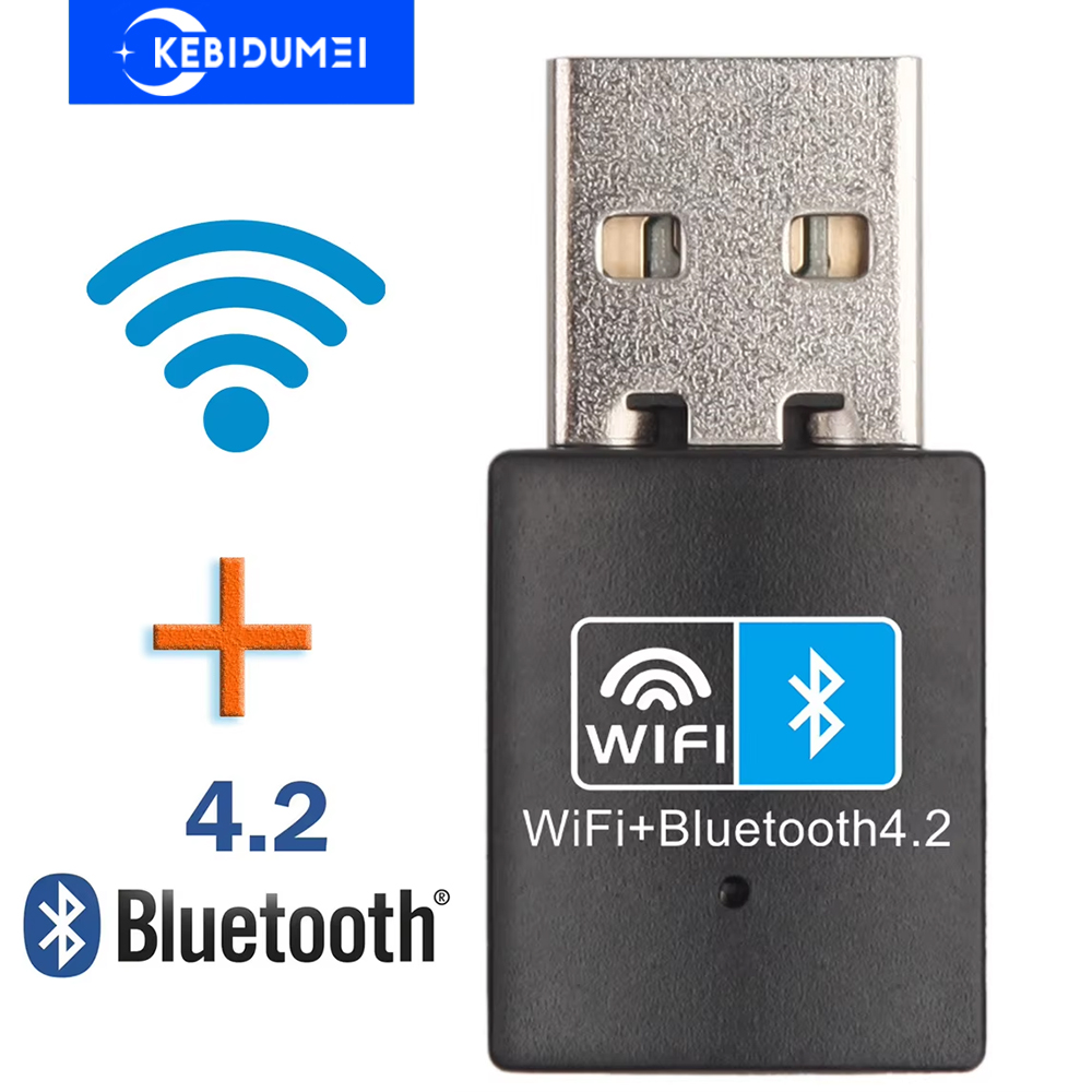 150Mbps USB WiFi Adapter Bluetooth 4.2 Wireless Network Card USB Dongle 2.4G Wireless Wlan Receiver for PC Desktop Laptop