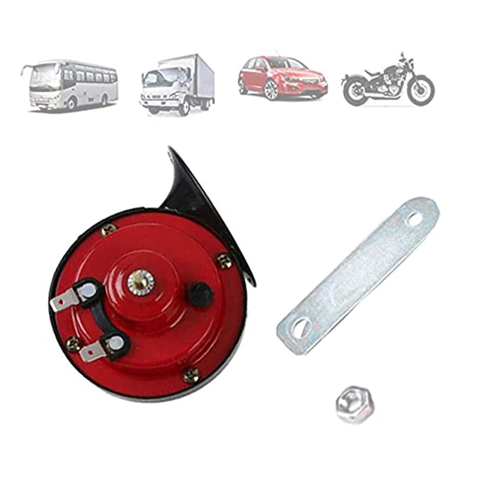 Universal Loud Car Air Horn 12V Trumpet Super Train Horn for Trucks Vehicle Horn Dual-tone Electric Snail Air Horn Whistle #41