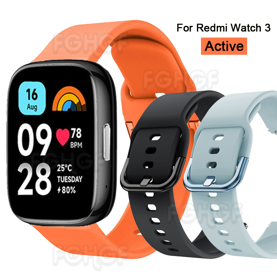 Pour Redmi montre 3 Bracelet actif sport Silicone Bracelet de remplacement Correa pour Xiaomi Redmi montre 3 Lite Bracelet actif