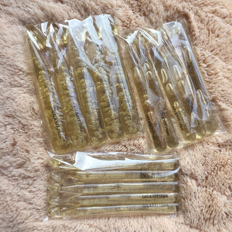 12Mm-20Mm 4 Stks/set Grote Maat Plastic Handvat Transparante Craft Knit Haaknaalden Breinaalden Weave Diy craft Loom Tool