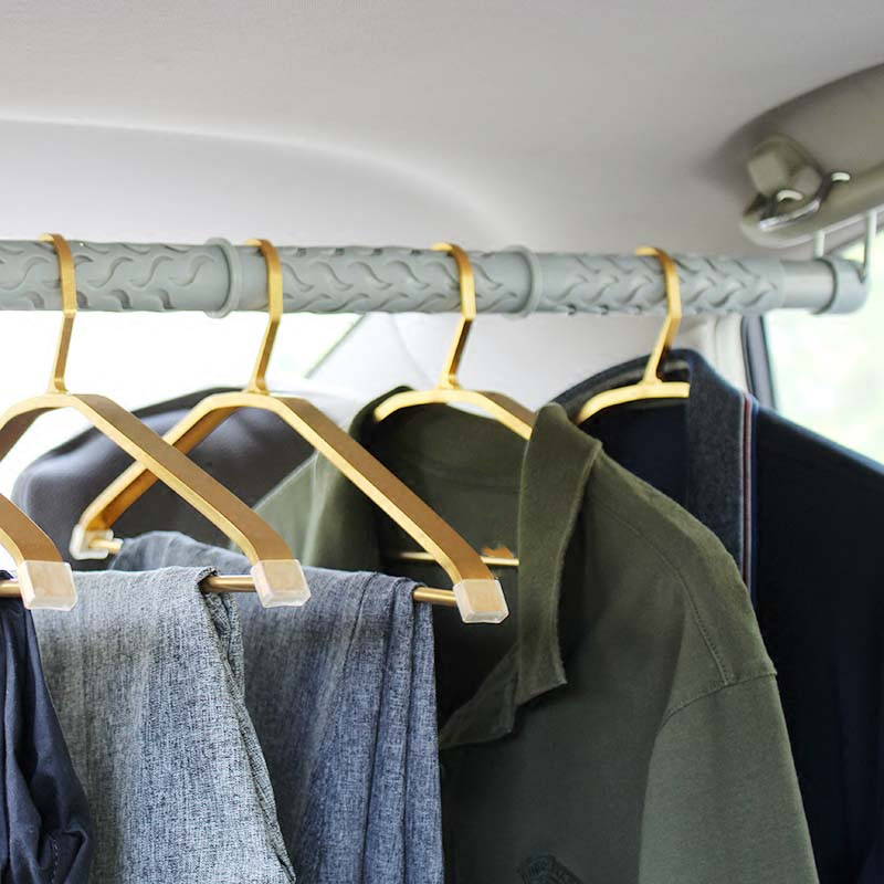 Vehicle telescopic airing pole Automobile clothes rack Clothes hanger for vehicle Vehicle clothes rack Coat hanger