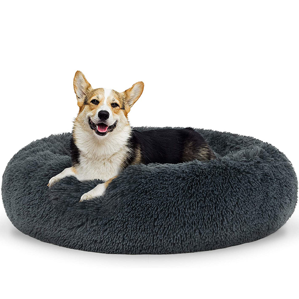 Super Zachte Hond Bed Pluche Kat Mat Hond Bedden Voor Grote Honden Bed Labradors Huis Ronde Kussen Huisdier Product Accessoires