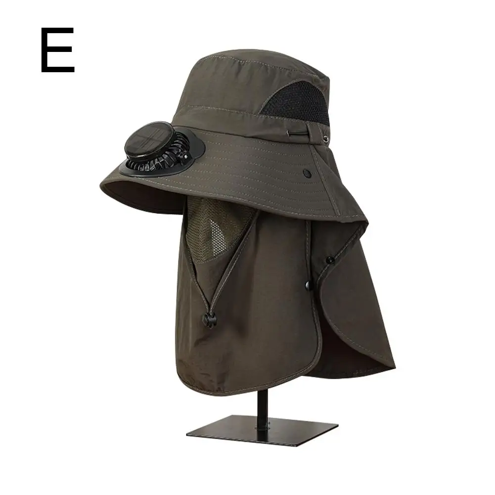 Solar Charging Fan Hat Working Outdoors Sunshade Sun Pot Picking Sun Hat Tea Garden Protection Greenhouse Removable: green